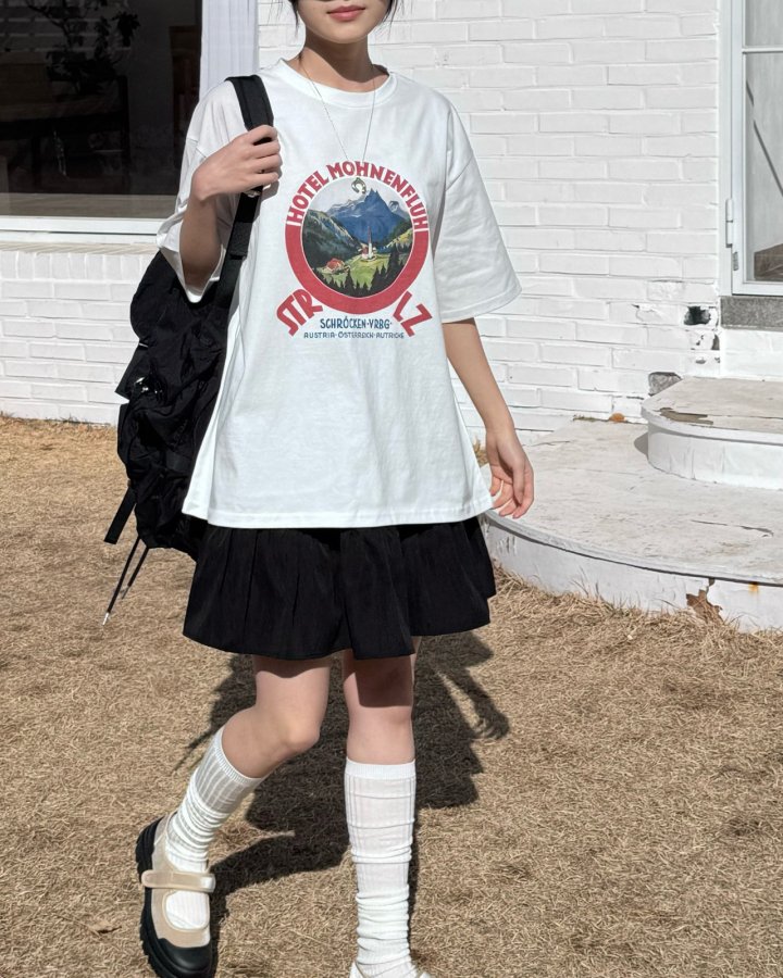 Theres - Korean Women Fashion - #momslook - Hotel Tee - 9