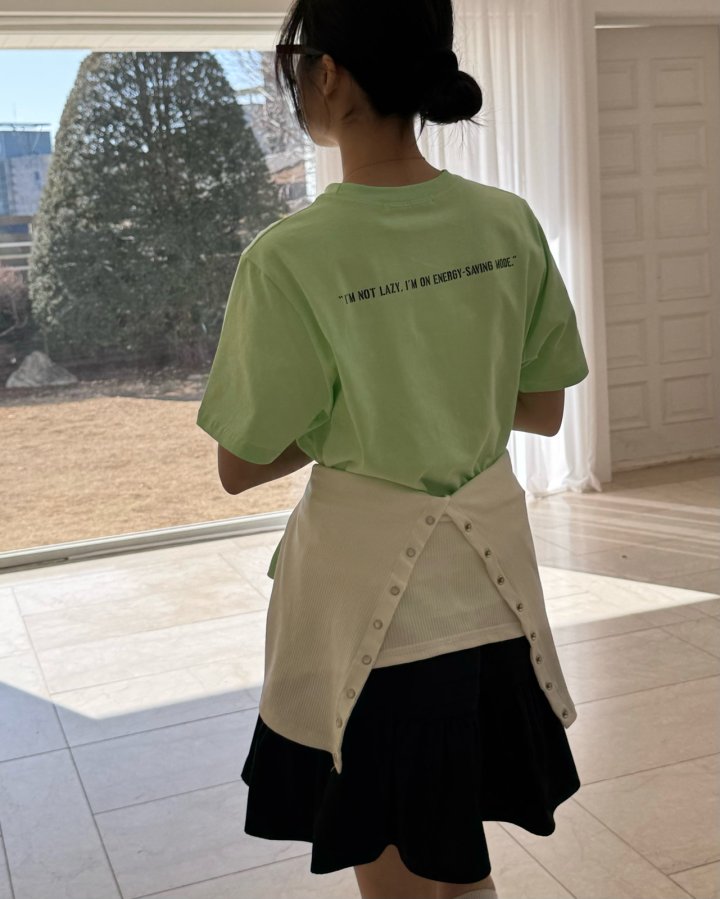 Theres - Korean Women Fashion - #momslook - Lazy Tee - 11