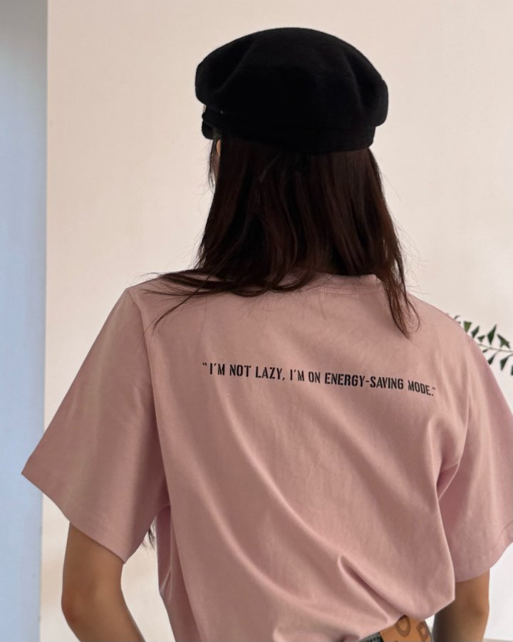 Theres - Korean Women Fashion - #restrostyle - Lazy Tee - 2