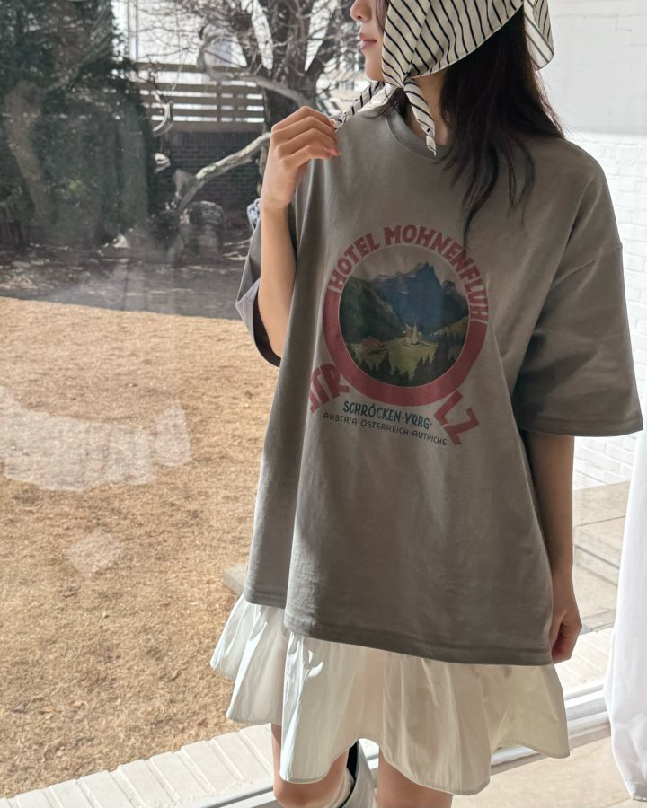 Theres - Korean Women Fashion - #romanticstyle - Hotel Tee - 5
