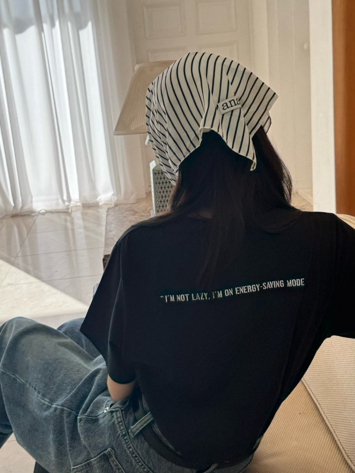 Theres - Korean Women Fashion - #romanticstyle - Lazy Tee - 3