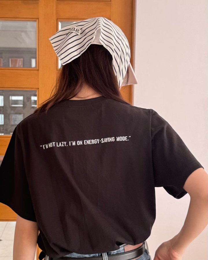Theres - Korean Women Fashion - #thatsdarling - Lazy Tee - 5