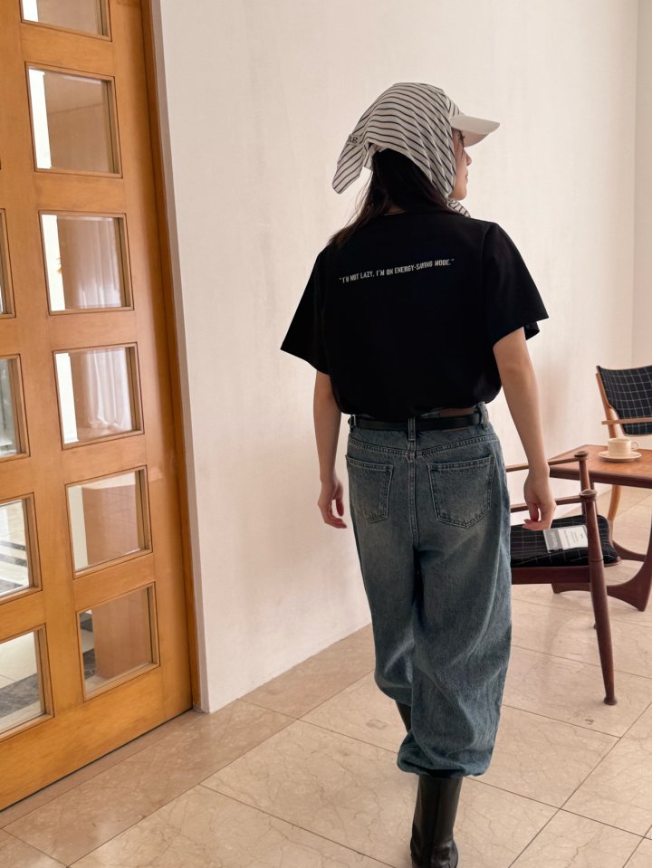 Theres - Korean Women Fashion - #thelittlethings - Lazy Tee - 6