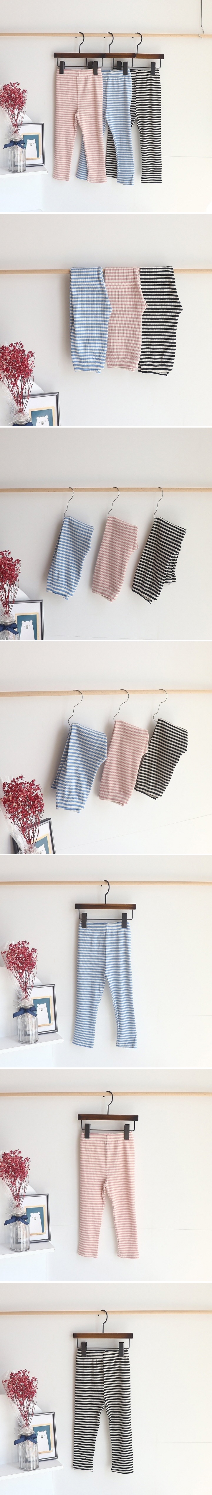 Tony - Korean Children Fashion - #discoveringself - Rib Stripe Leggings
