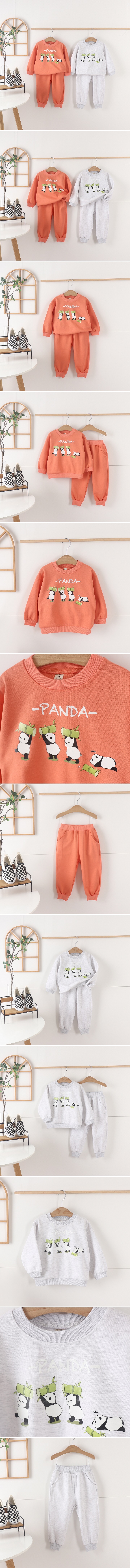 Tony - Korean Children Fashion - #kidzfashiontrend - Bamboo Panda Top Bottom Set