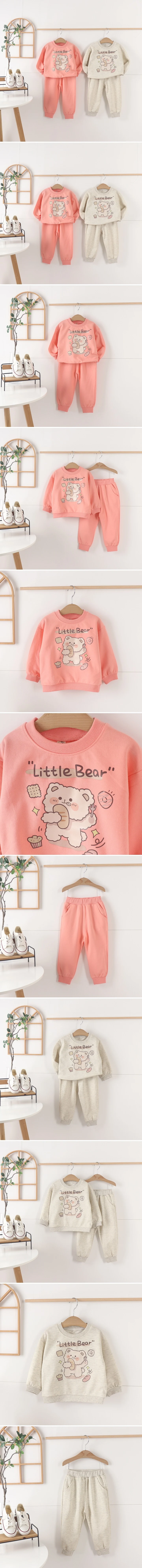 Tony - Korean Children Fashion - #minifashionista - Little Bear Top Bottom Set