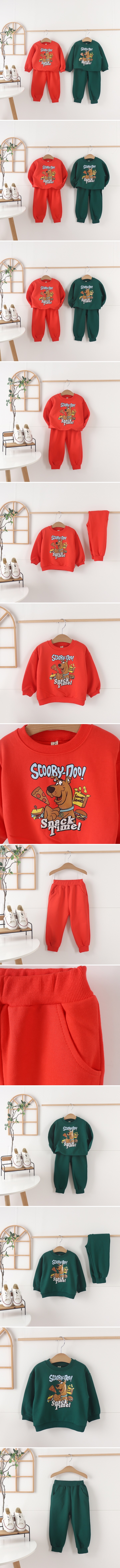 Tony - Korean Children Fashion - #todddlerfashion - Brown Dog Top Bottom Set