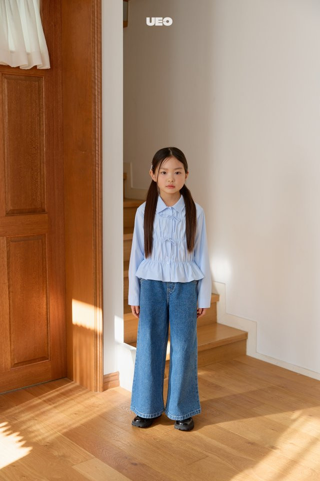 U Eo - Korean Children Fashion - #Kfashion4kids - York Wide Denim Pants - 10