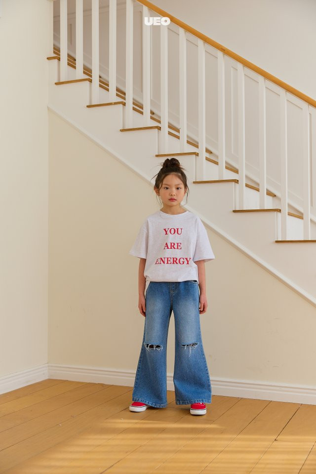 U Eo - Korean Children Fashion - #childofig - Vintage Bootcut Denim Pants - 10