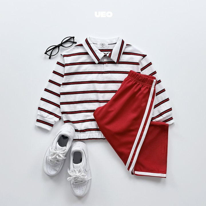 U Eo - Korean Children Fashion - #childofig - Stripe Banding Collar Tee - 7