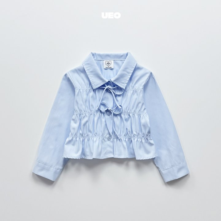 U Eo - Korean Children Fashion - #childofig - Shirring Ribbon Blouse - 5