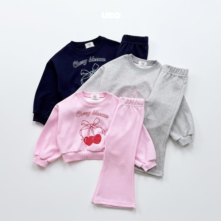 U Eo - Korean Children Fashion - #childrensboutique - Cherry Blossom Set - 2