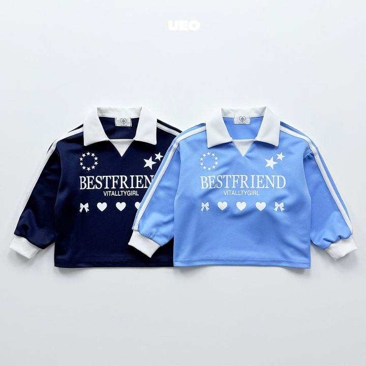 U Eo - Korean Children Fashion - #childrensboutique - Best Friend Collar Tee