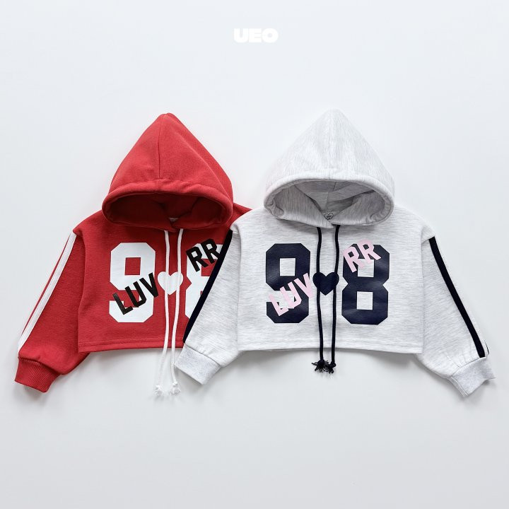U Eo - Korean Children Fashion - #childrensboutique - 98 Lover Crop Hoodie