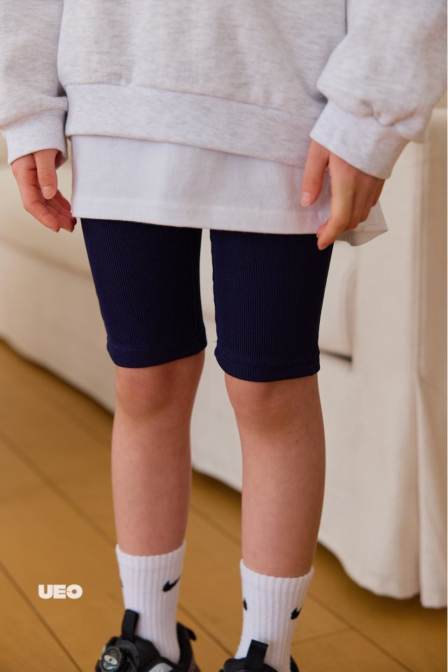 U Eo - Korean Children Fashion - #kidsstore - Ribbed Biker Pants - 9