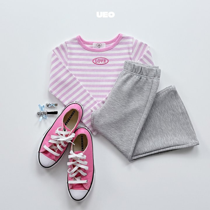 U Eo - Korean Children Fashion - #kidsstore - Love Stripe Tee - 7