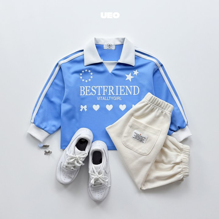 U Eo - Korean Children Fashion - #kidsstore - Best Friend Collar Tee - 6
