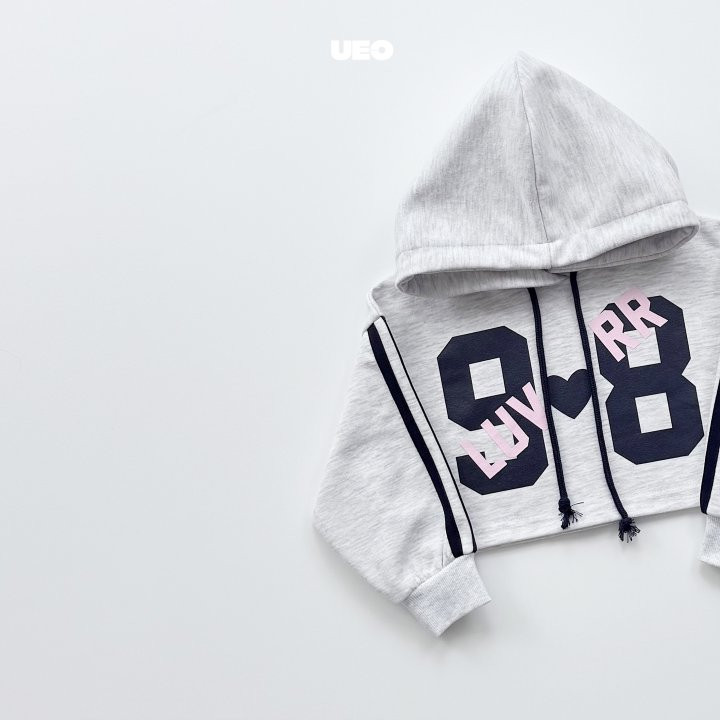 U Eo - Korean Children Fashion - #kidsstore - 98 Lover Crop Hoodie - 6