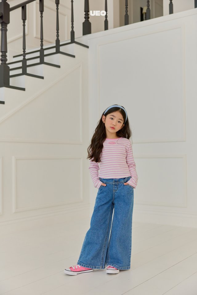 U Eo - Korean Children Fashion - #littlefashionista - York Wide Denim Pants - 11