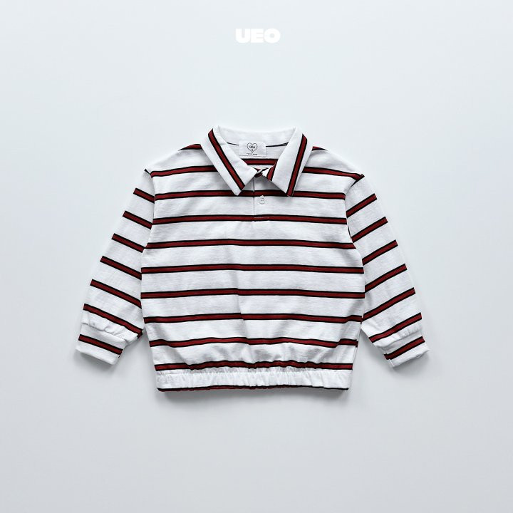 U Eo - Korean Children Fashion - #littlefashionista - Stripe Banding Collar Tee - 2