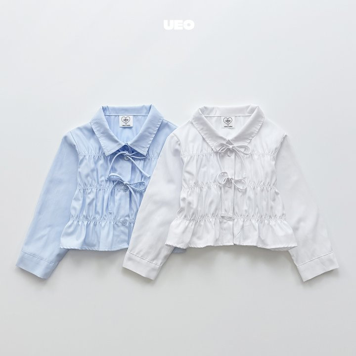 U Eo - Korean Children Fashion - #littlefashionista - Shirring Ribbon Blouse