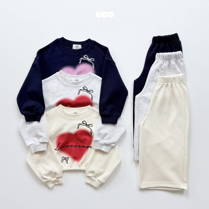 U Eo - Korean Children Fashion - #littlefashionista - Ribbon Heart Set