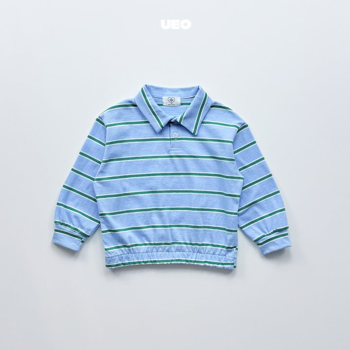 U Eo - Korean Children Fashion - #magicofchildhood - Stripe Banding Collar Tee - 3