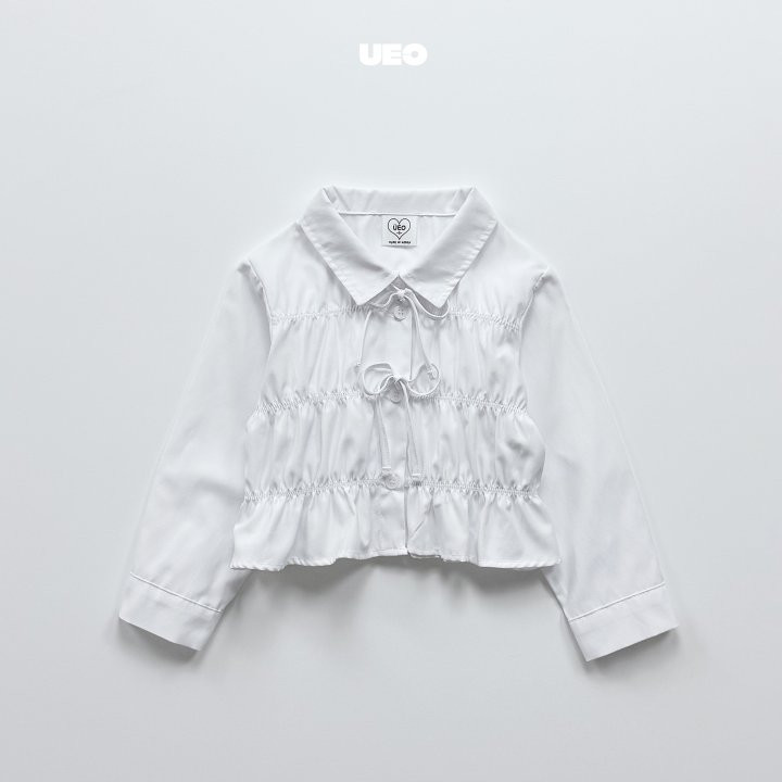 U Eo - Korean Children Fashion - #magicofchildhood - Shirring Ribbon Blouse - 2