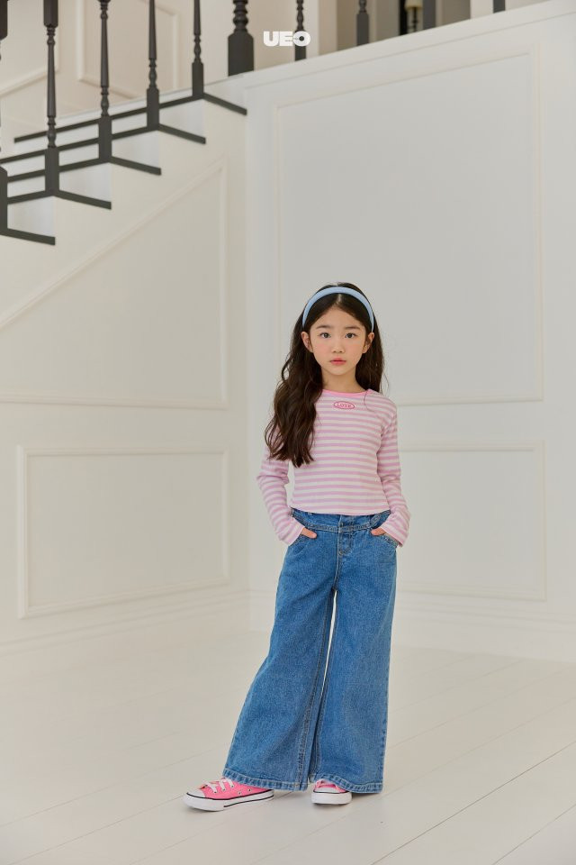 U Eo - Korean Children Fashion - #magicofchildhood - Love Stripe Tee - 11