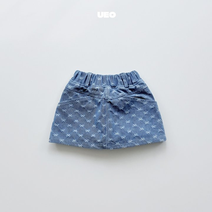 U Eo - Korean Children Fashion - #magicofchildhood - Ribbon Denim Skirt