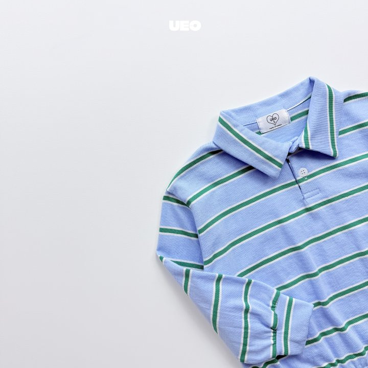 U Eo - Korean Children Fashion - #magicofchildhood - Stripe Banding Collar Tee - 4