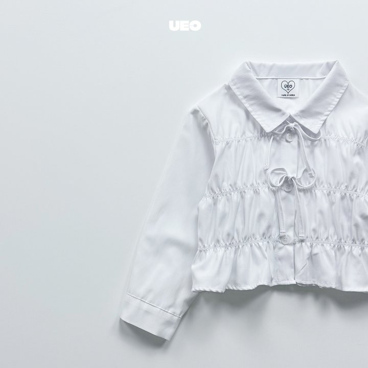 U Eo - Korean Children Fashion - #minifashionista - Shirring Ribbon Blouse - 3