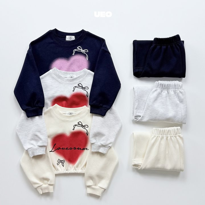 U Eo - Korean Children Fashion - #minifashionista - Ribbon Heart Set - 3