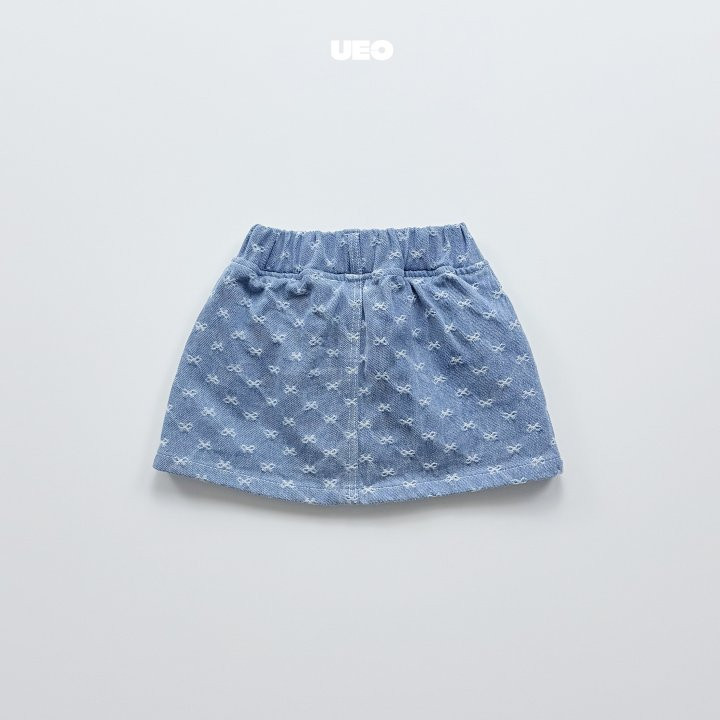 U Eo - Korean Children Fashion - #minifashionista - Ribbon Denim Skirt - 2