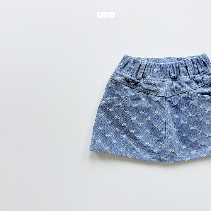 U Eo - Korean Children Fashion - #prettylittlegirls - Ribbon Denim Skirt - 3
