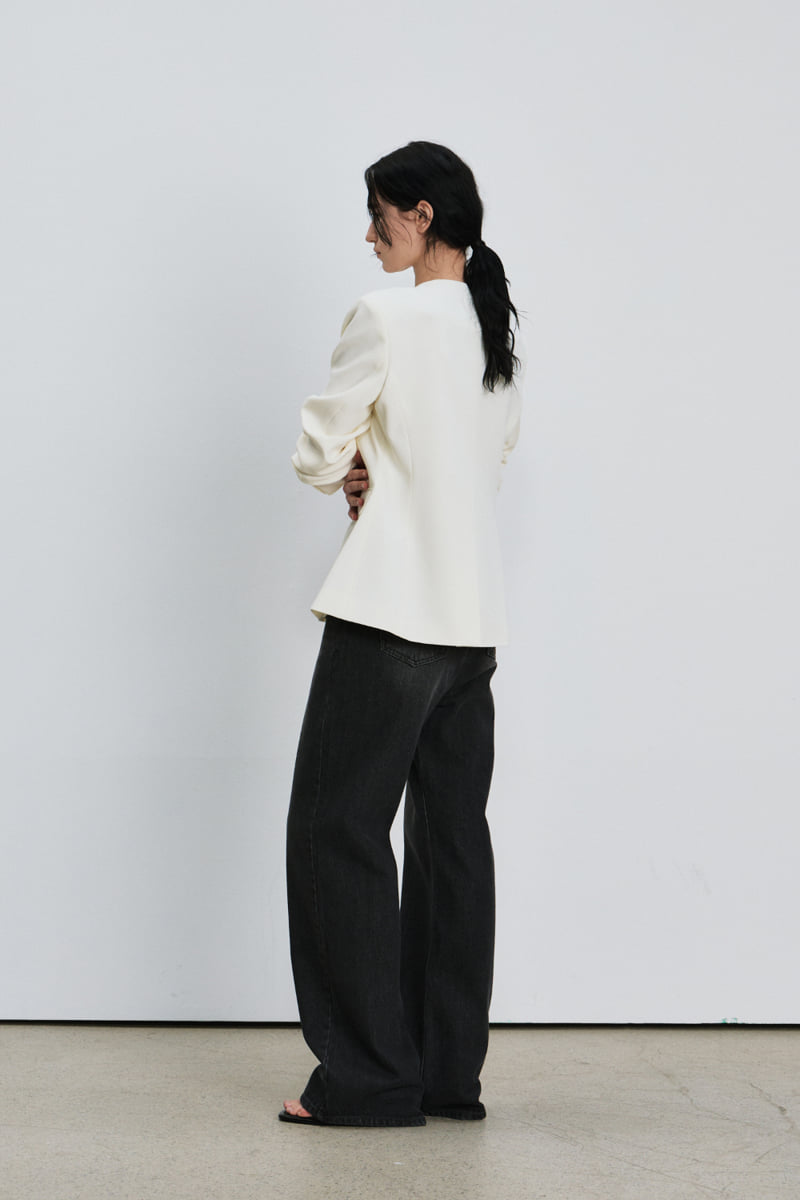 Understanding - Korean Women Fashion - #momslook - Brush Washing Denim Pants - 2