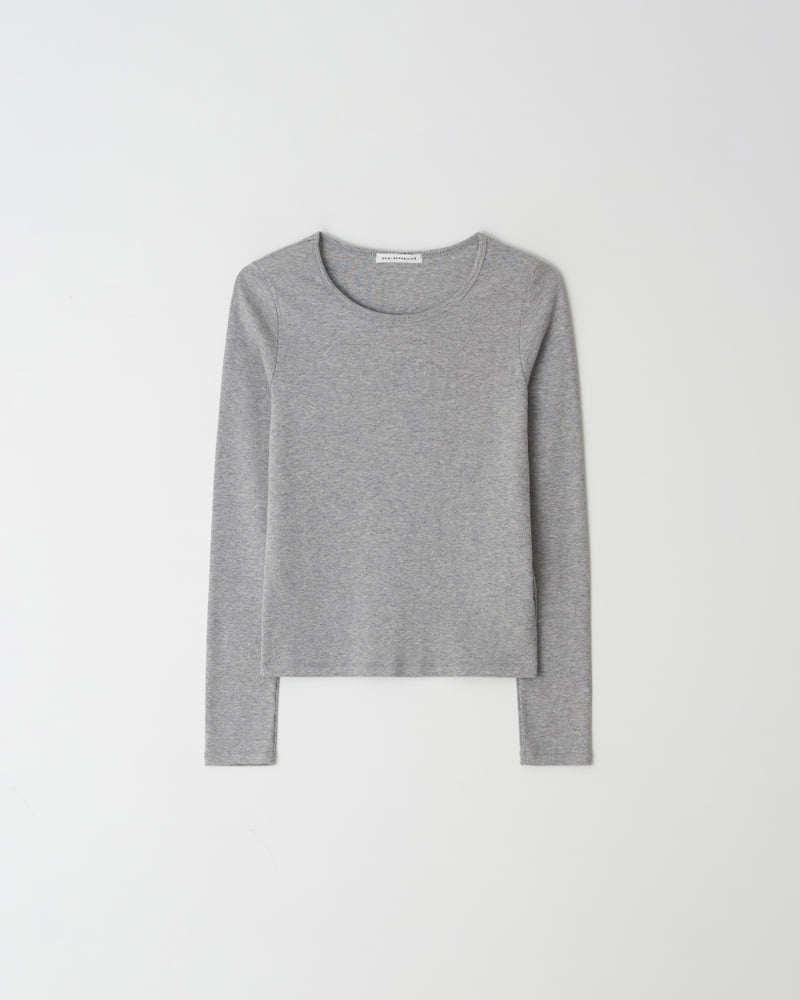 Understanding - Korean Women Fashion - #momslook - Round Cozy Tee - 8
