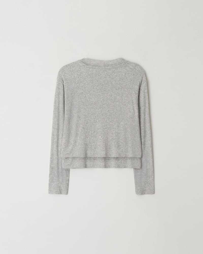 Understanding - Korean Women Fashion - #momslook - V-neck Layered Tee - 11