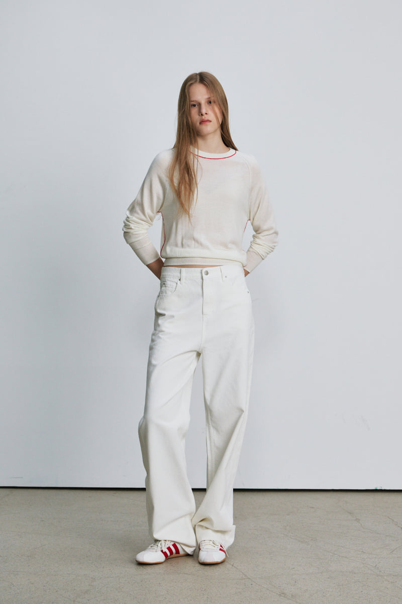 Understanding - Korean Women Fashion - #pursuepretty - Two Tone Silky Round Knit Pullover - 10