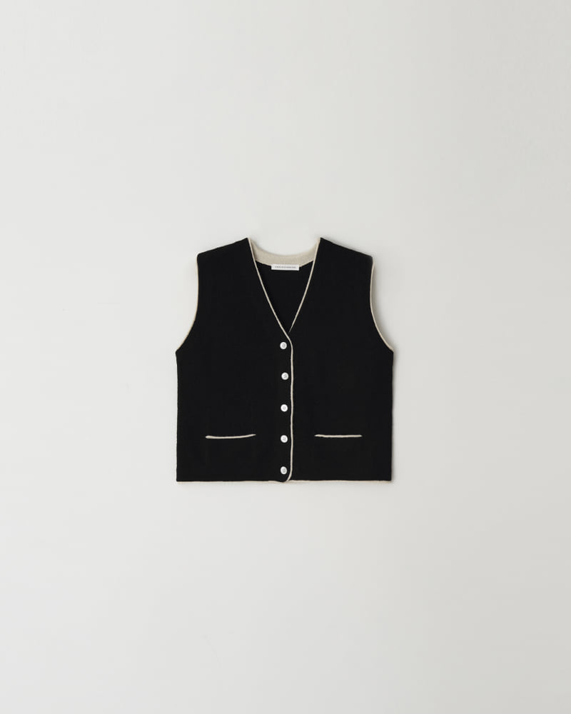 Understanding - Korean Women Fashion - #pursuepretty - Two Tone Knit Vest - 9