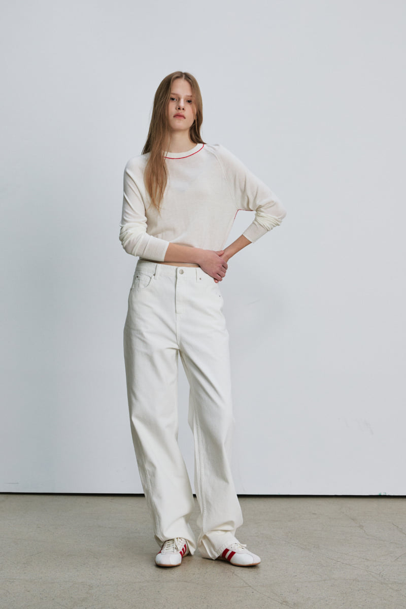Understanding - Korean Women Fashion - #restrostyle - Two Tone Silky Round Knit Pullover - 11