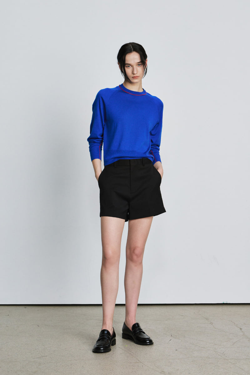 Understanding - Korean Women Fashion - #romanticstyle - Two Tone Silky Round Knit Pullover - 12