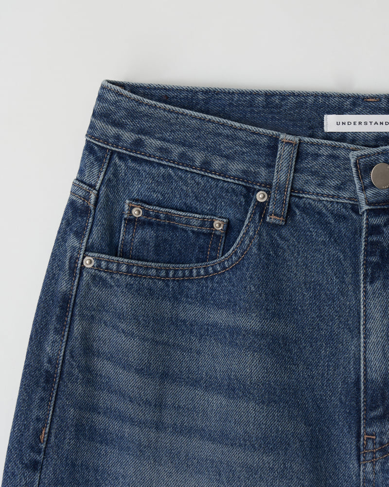 Understanding - Korean Women Fashion - #shopsmall - Brush Washing Denim Pants - 11