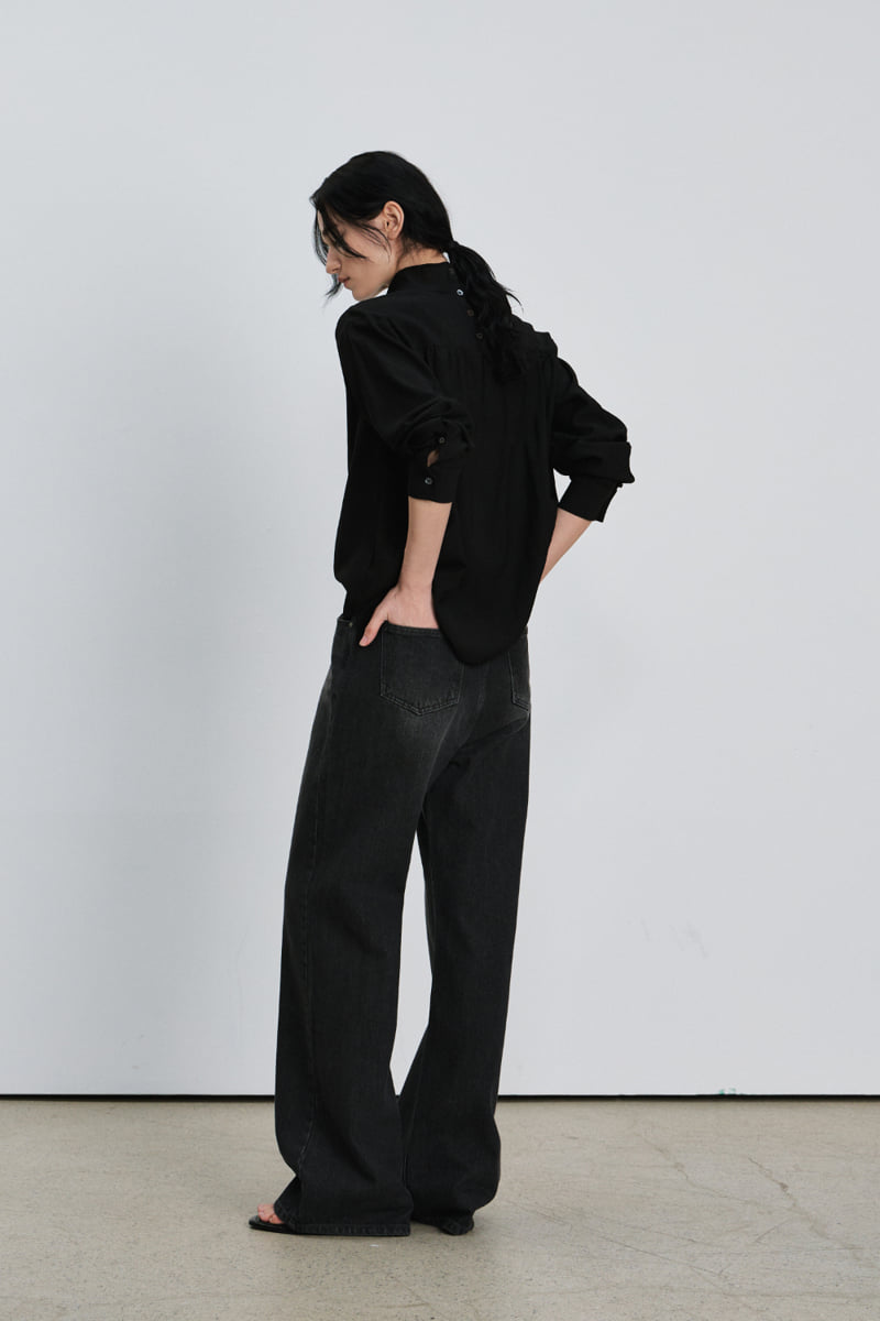Understanding - Korean Women Fashion - #vintageinspired - Brush Washing Denim Pants - 6