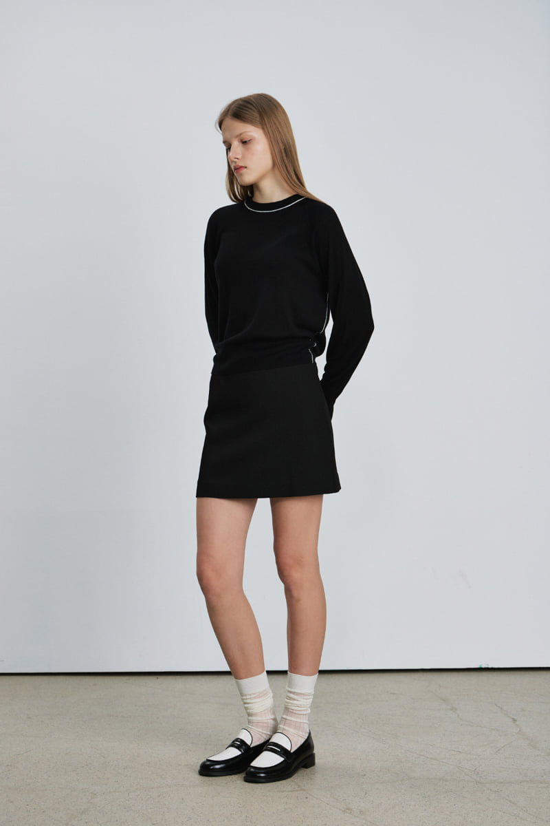 Understanding - Korean Women Fashion - #vintagekidsstyle - Two Tone Silky Round Knit Pullover - 9