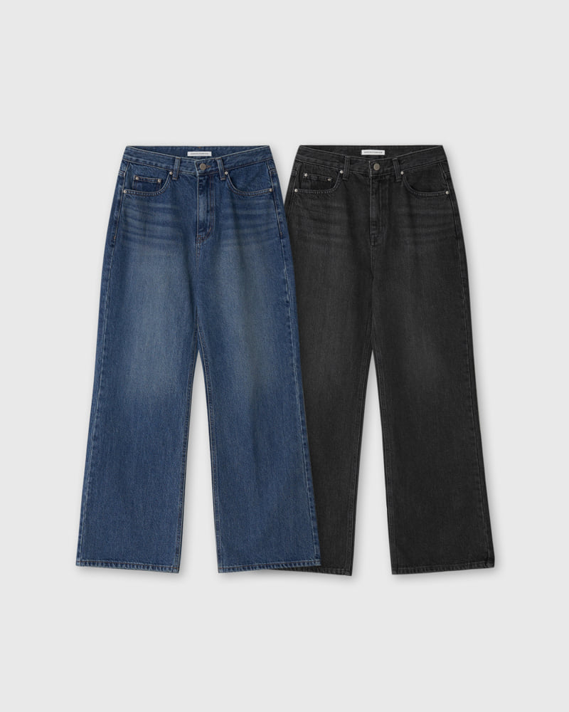 Understanding - Korean Women Fashion - #womensfashion - Brush Washing Denim Pants