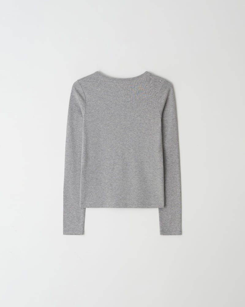 Understanding - Korean Women Fashion - #womensfashion - Round Cozy Tee - 9