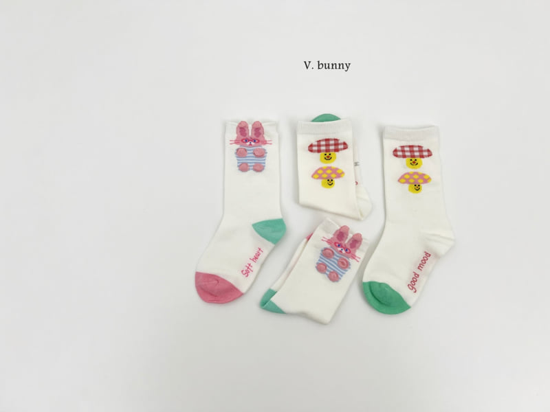 V Bunny - Korean Children Fashion - #Kfashion4kids - Mushroom Socks Set - 9