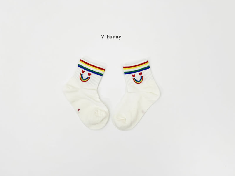 V Bunny - Korean Children Fashion - #kidzfashiontrend - Color Stripe Socks Set - 4