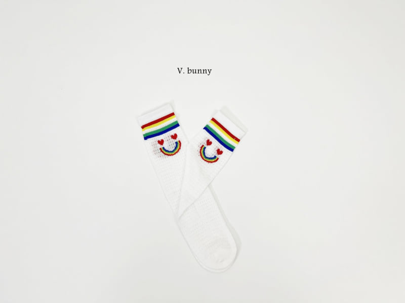 V Bunny - Korean Children Fashion - #Kfashion4kids - Rainbow Polka Dots Socks Set - 3